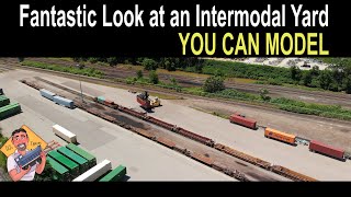 INTERMODAL YARD VIDEO A fantastic look at one you can model [upl. by Gav]