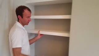 How to make chunky floating alcove shelves [upl. by Kissee48]