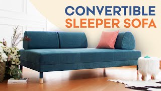 IKEA Flottebo Sofa Review  Offbeat Design  Convertible Sleeper Couch [upl. by Ainit]