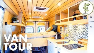 Super Smart Camper Van Design with Lots of Great Ideas Full Tour [upl. by Lramaj]