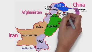 Pakistan Political Map 2024 ProvincesCapitalGilgit Baltistan ampKashmir Pakistan Border Map Trend [upl. by Thatcher]