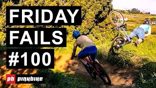 Friday Fails 100  The Ultimate Compilation of the Best MTB Crashes [upl. by Gnuy]