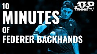 10 MINUTES OF Roger Federer Backhands [upl. by Sammer]