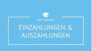 Einzahlungen Auszahlungen Einnahmen und Ausgaben Rechnungswesen [upl. by Marienthal835]