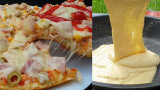 Pizza la Tigaie cu Aluat Turnat  Gata in doar cateva minute CC Eng Sub  AdeLinas Kitchen [upl. by Eetnahc]