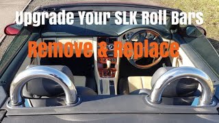 Mercedes SLK R170 Roll Bar Removal Replacement Upgrade [upl. by Ahsinnor]