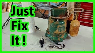 SUMP PUMP Switch Replacement  DIY [upl. by Idnahk]