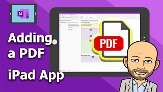 iPad Inserting a PDF  OneNote Class Notebook [upl. by Zorina380]