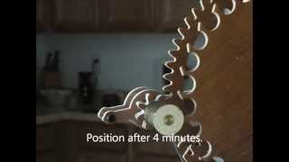 Wooden Gear Clock Remontoir Rewinder [upl. by Sirovart]