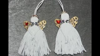 DIYMake Adorable Tassel Angel Ornaments [upl. by Gayner]