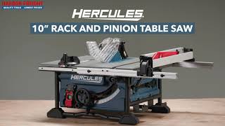 Hercules Compact Jobsite Table Saw Set Up  Harbor Freight [upl. by Oicinoid930]