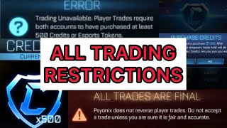 TRADING Restrictions  FAQs about Rocket League Trade Rules 2FA now required [upl. by Prosser]