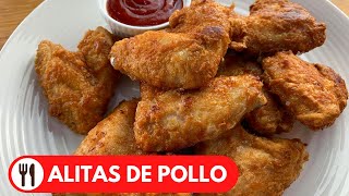 ALITAS DE POLLO FRITAS  SUPER CRUJIENTES Y FACIL DE HACER [upl. by Malloy]