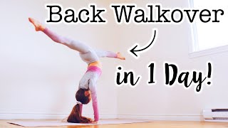 How to do a Back Walkover in One Day [upl. by Amund]