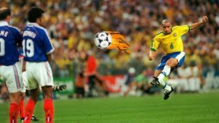 Roberto Carlos Top 10 Crazy Goals That Shocked The World [upl. by Caia668]