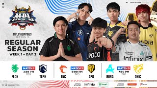 🔴 LIVE  MPL PH S15  FILIPINO  Week 1 Day 2 [upl. by Ojok]