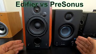 Edifier R1700BT vs Presonus Eris 35 Powered Speakers Features Comparison [upl. by Eillit]