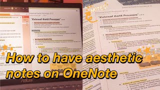 DIGITAL NOTE TAKING I How to take organized and aesthetic notes in OneNote [upl. by Georgianna]