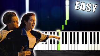 Titanic Theme  EASY Piano Tutorial by PlutaX [upl. by Apgar]