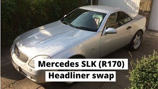 How to change Mercedes SLK R170 Headliner [upl. by Mahsih969]