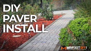 DIY PAVER WALKWAY INSTALLATION [upl. by Natsud]