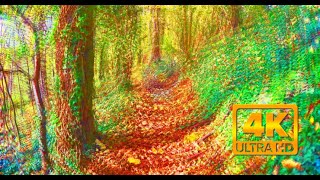 Magicpsilocybin mushroom trip simulation 4k visuals [upl. by Rodriguez]