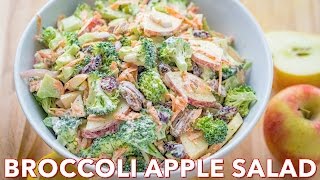 Salads Broccoli Salad with Apples and Pecans  Natashas Kitchen [upl. by Thadeus]