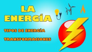 LA ENERGÍA TIPOS Y TRANSFORMACIONES PARA EDUCACIÓN PRIMARIA [upl. by Nodyroc]