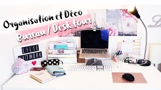 Organisation amp décoration bureau • Rangement DIY  My desk tour [upl. by Piefer853]