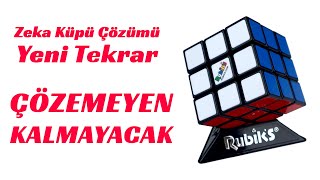 Zeka Küpü Nasıl Çözülür  Rubik Küp Çözümü  Detaylı Anlatım [upl. by Koser]