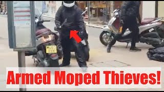 Motorcycle Theft  Moped Thieves Compilation UK 2018 [upl. by Aran]