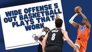 Wide Offense 5 Out Basketball Plays that Work [upl. by Remos]