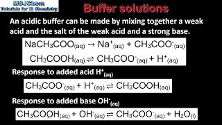 183 Buffer solutions HL [upl. by Ahsirkal]