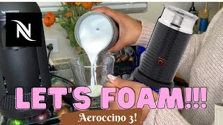 How To Foam Milk With Aeroccino 3 Make Coffee With Foam Tips amp Tricks  Easy Foamed Latte Recipe [upl. by Ahsanat]