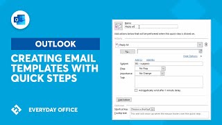 Using Quick Steps for Responding with Template Emails  Everyday Office [upl. by Noedig422]