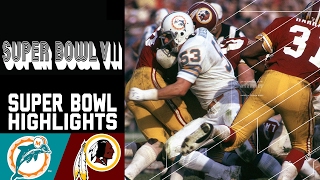 Super Bowl VII Recap Dolphins vs Redskins  NFL [upl. by Aryam]