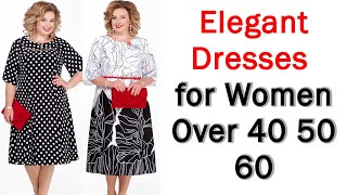 Gorgeous Dresses For Women Over 50 and 60 [upl. by Johiah]