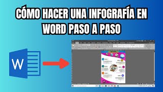 Cómo hacer una infografía en Word PASO A PASO [upl. by Gerius44]