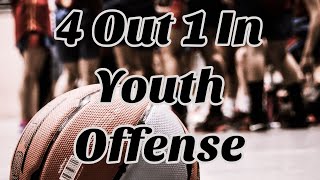 4 Out 1 In Pass amp Cut Youth Basketball Offense [upl. by Aitsirt]