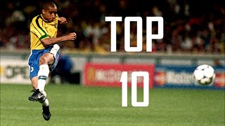 Roberto Carlos ● Top 10 Free Kicks [upl. by Sinnard]