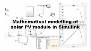 mathematical modelling of solar PV array in Simulink MATLAB 2015 [upl. by Luapnaes52]