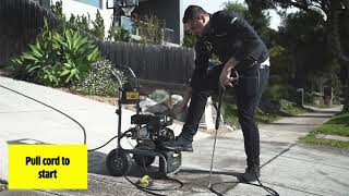 How To Turn On a Kärcher Petrol Pressure Washer [upl. by Carson]