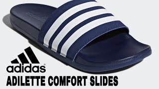 ADIDAS ADILETTE AQUA SHOWER amp COMFORT SLIDES [upl. by Drabeck282]