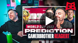 GamerBrother REAGIERT auf seine WM 2022 PROGNOSE 😬😬 [upl. by Egrog322]