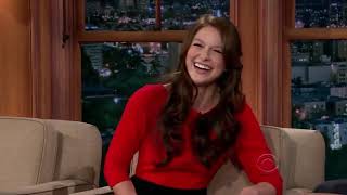 Melissa Benoist Shows Off Her Tattoos on Craig Ferguson [upl. by Nadabas759]