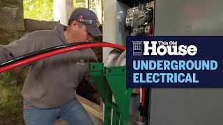 How to Lay Electrical Cable Underground  This Old House [upl. by Adnoraj503]