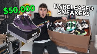 Unboxing A 50000 Unreleased Sneaker Mystery Box BEST EVER [upl. by Alilahk69]