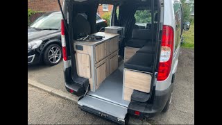 MICRO CAMPER CONVERSION TV TOILET VANLIFE CAMPERVAN UK STEALTH  Cost of living beater [upl. by Annuahsal]