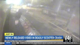 Video shows fatal scooter crash [upl. by Adlihtam]