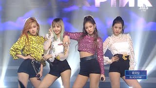 BLACKPINK​  휘파람WHISTLE 0821 SBS Inkigayo [upl. by Nortyad]